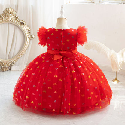 Bow Christmas Party Dress