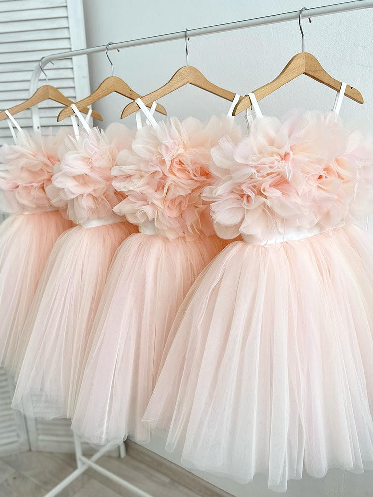 Tulle Flowers Children's Party Dress