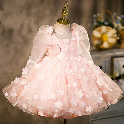 Pink Flowers Children's Dress