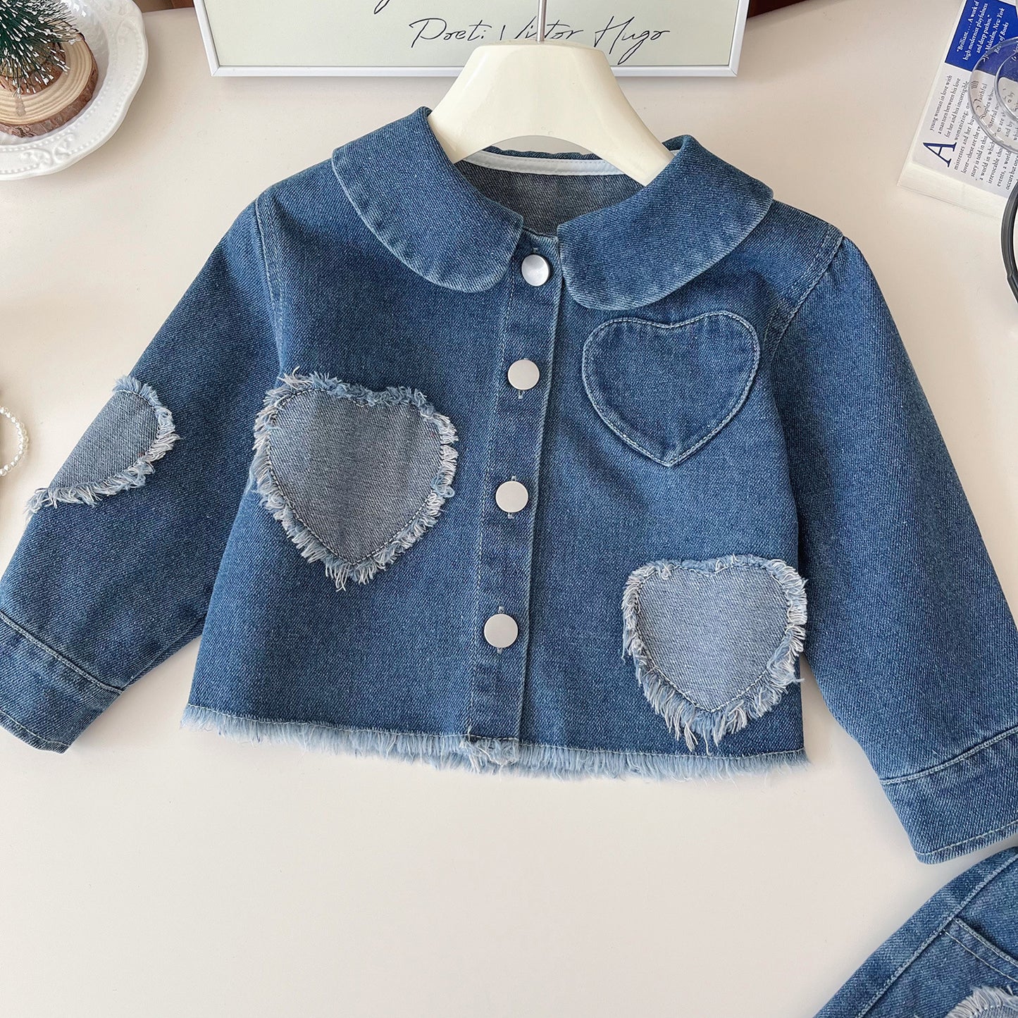 Girls' Infant Set Jeans Hearts