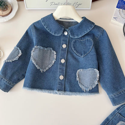 Girls' Infant Set Jeans Hearts