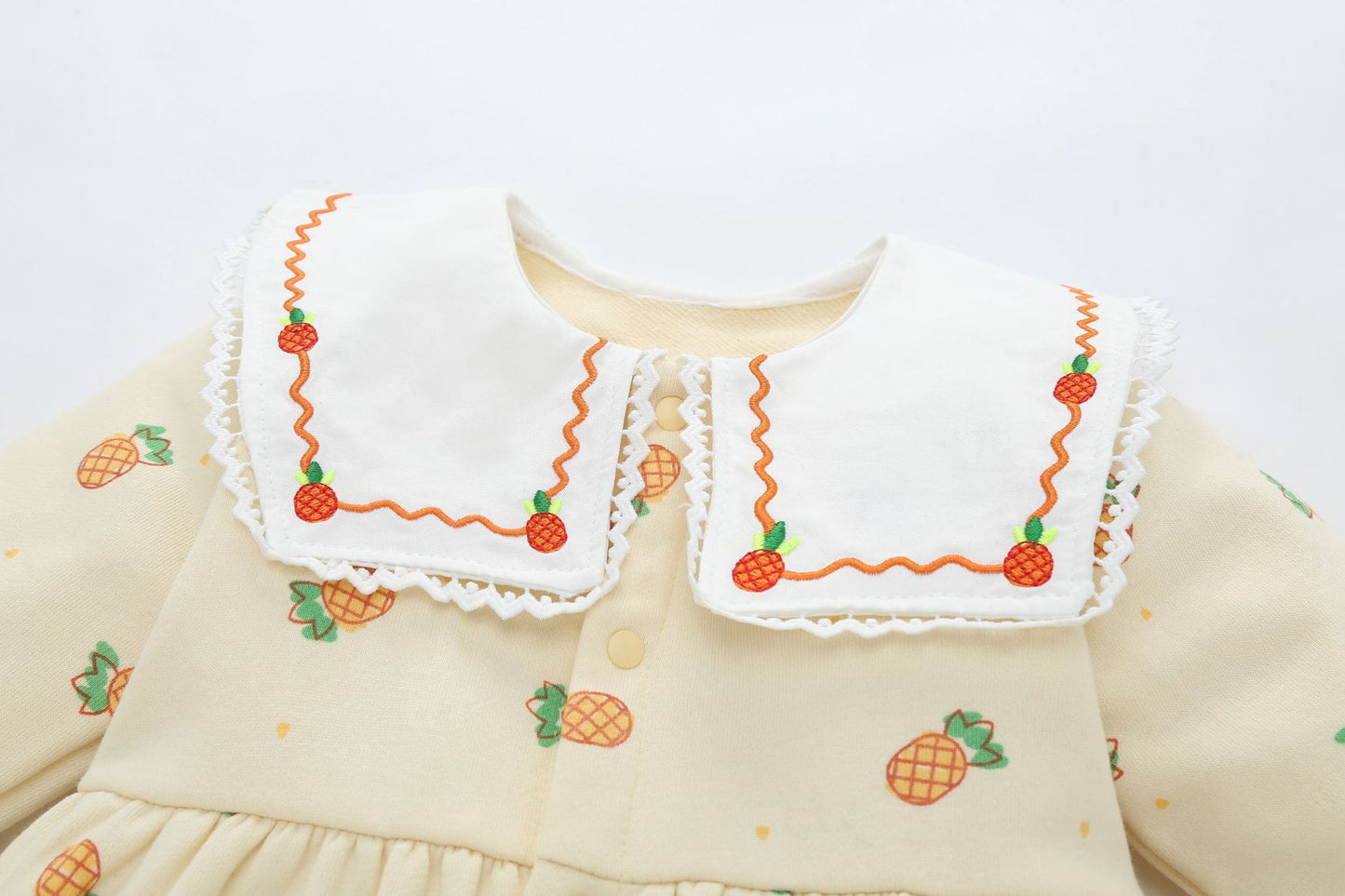 Girls' Infant Jumpsuit Fruit Collar