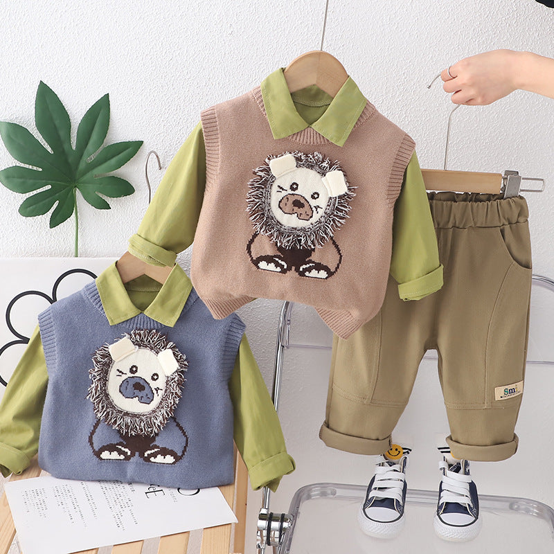 Men's Children's Set 3 Pieces Little Lion