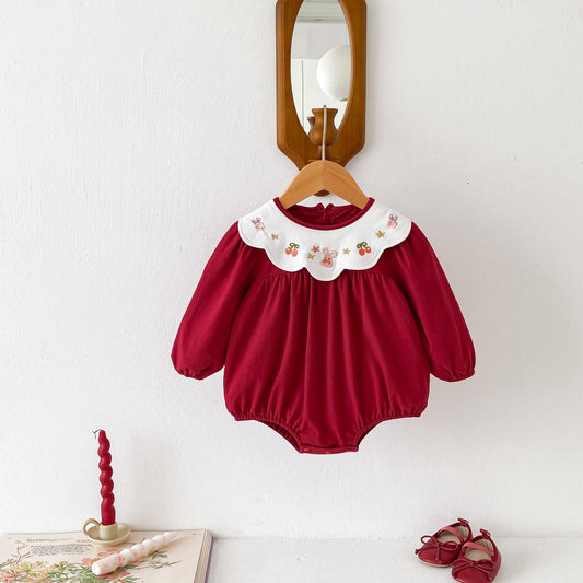 Red Female Infant Body Collar