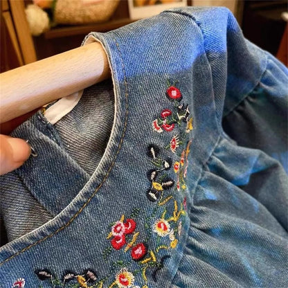 Children's Dress Jeans Flowers