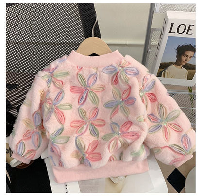 Women's Children's Jacket Flowers