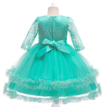 Lace and Bow Party Dress