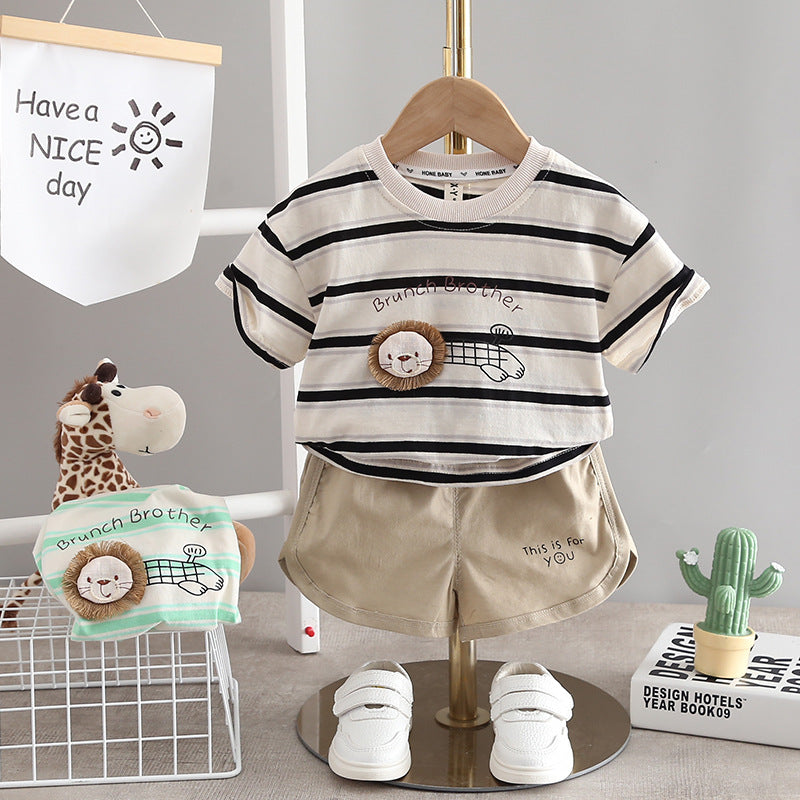 Children's Set Men's Little Lion Stripes