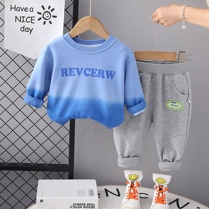 Children's Men's Winter Sweatshirt Set