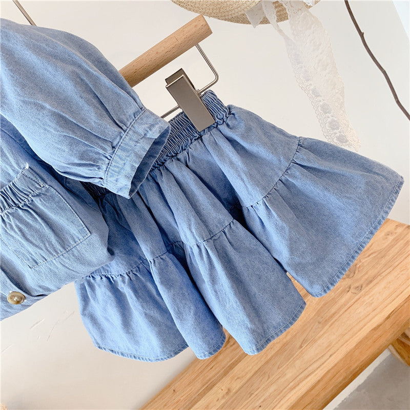 Girls' Infant Set Jeans Pockets