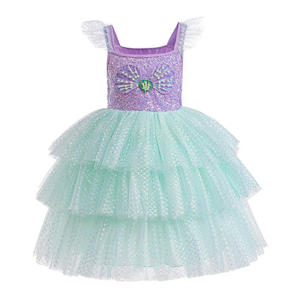 Shiny Mermaid Princess Children's Dress