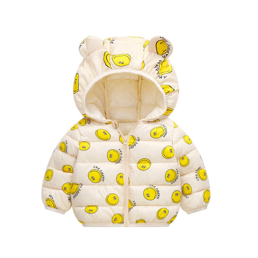 Puffer Children's Jacket Ear Prints