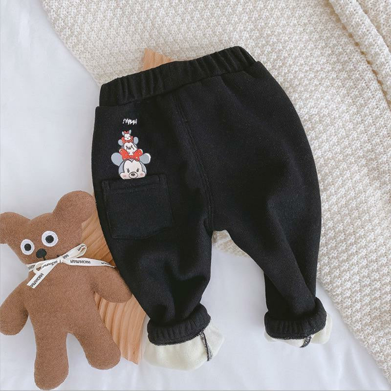 Children's Pants with Teddy Bear Pocket