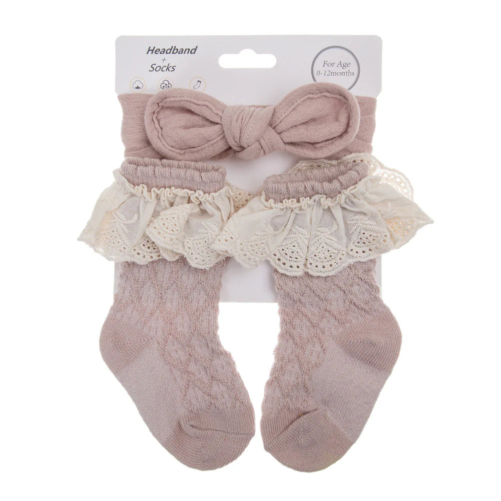 Children's Socks + Headband