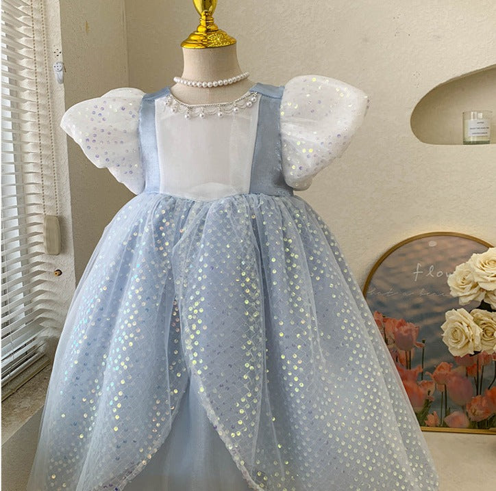 Children's Blue Sequin Dress