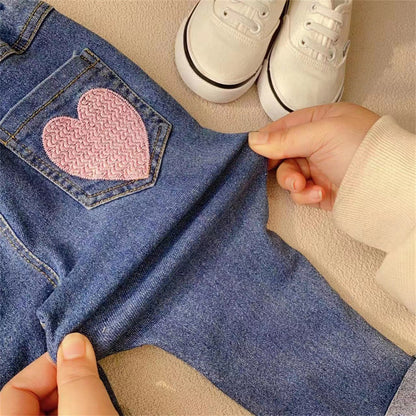 Girls' Jeans Heart