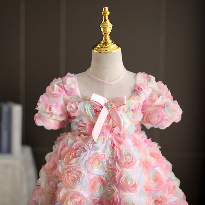 Pink Flowers Children's Dress