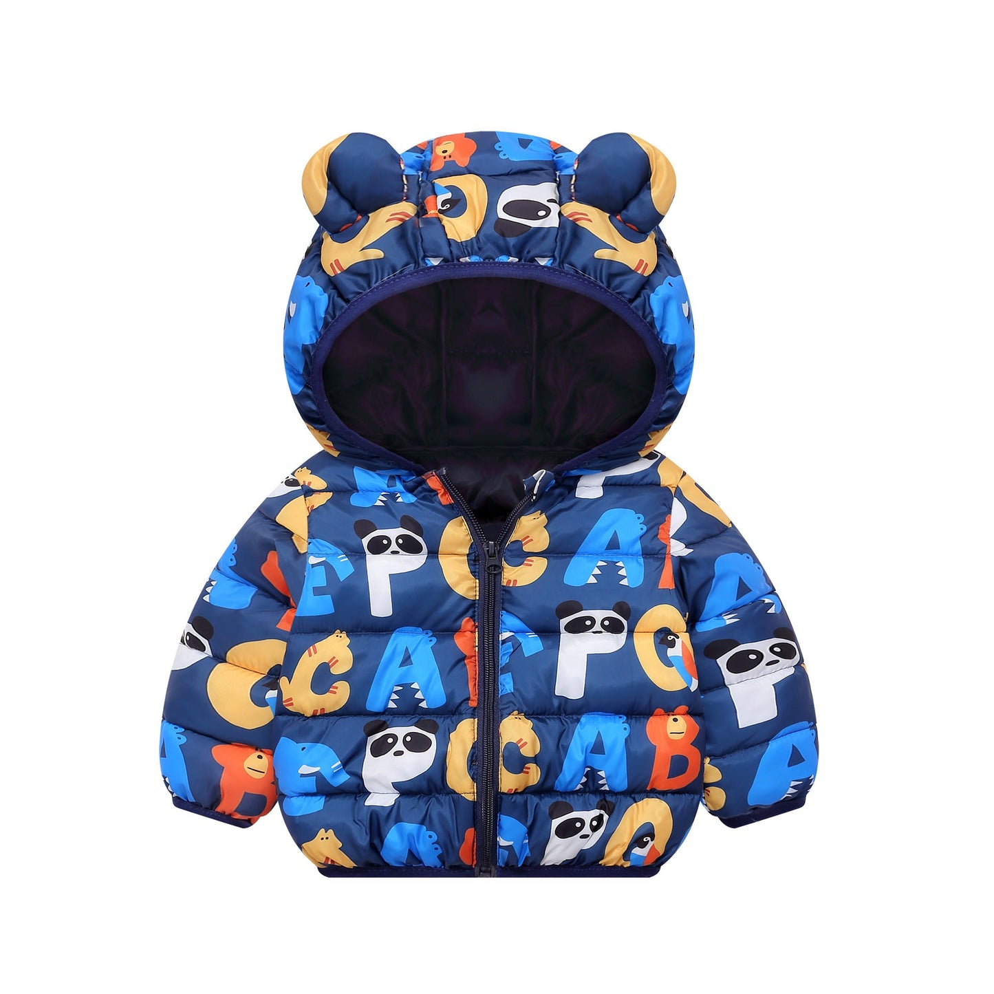 Puffer Children's Jacket Ear Prints