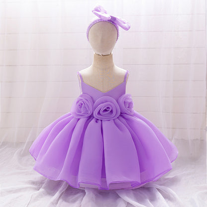 Children's Tulle Flower Dress