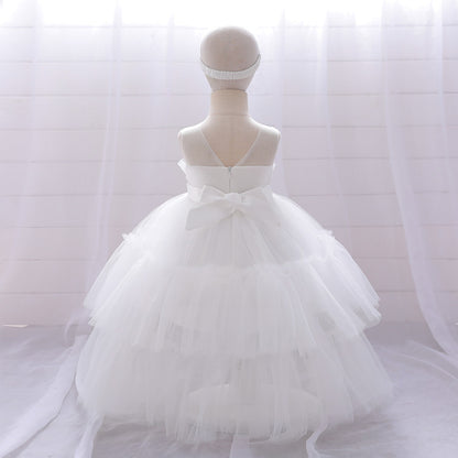 Lace Tulle Children's Party Dress