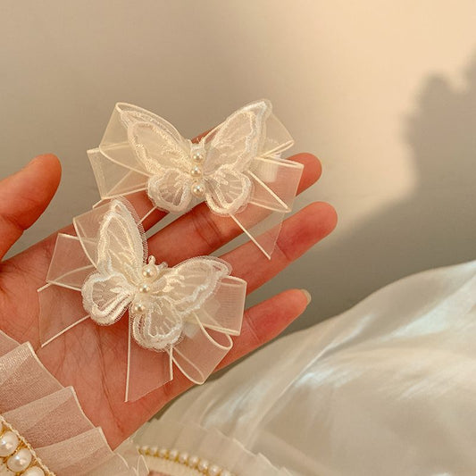 Pinza para el pelo con forma de mariposa 