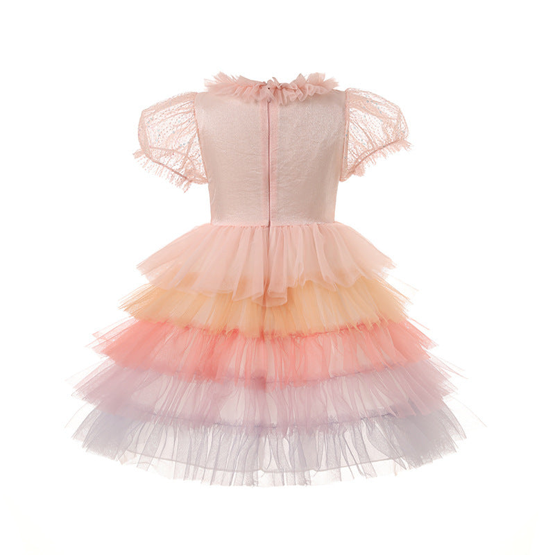 Children's Party Dress Tulle Colors Bow