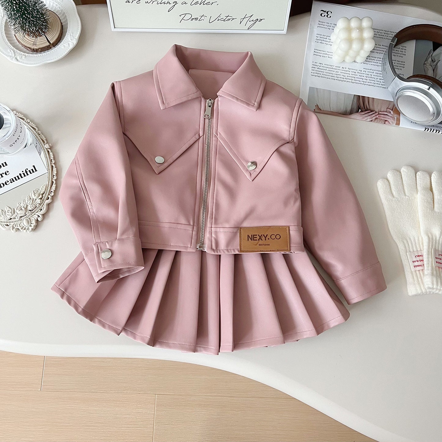 Girls' Infant Set Jacket + Clear Skirt