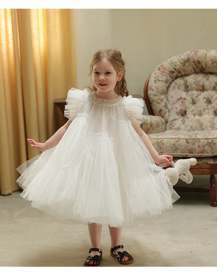 Children's White Tulle Dress