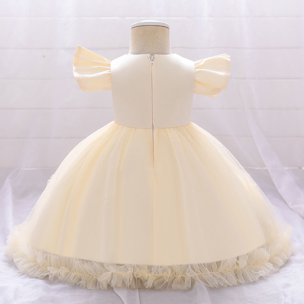 Children's Party Dress Tulle Flowers