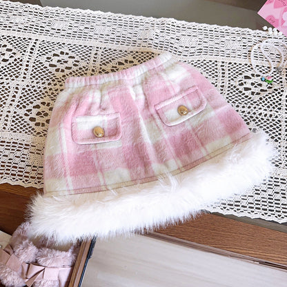 Pink Fur Girls' Infant Set