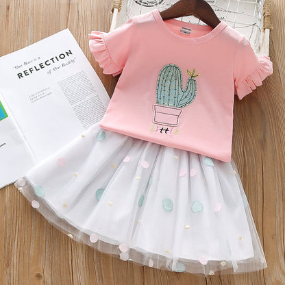 Girl's Infant Set Cactus Tulle