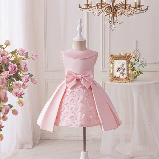 Luxury Party Dress with Bow