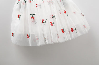 Children's Skirt Cherries Tulle