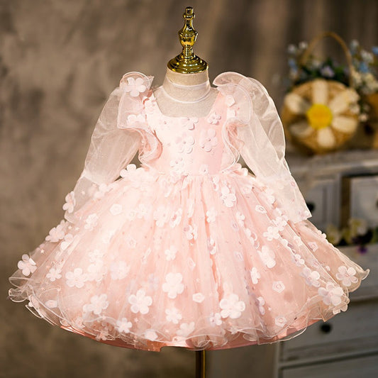 Pink Flowers Children's Dress