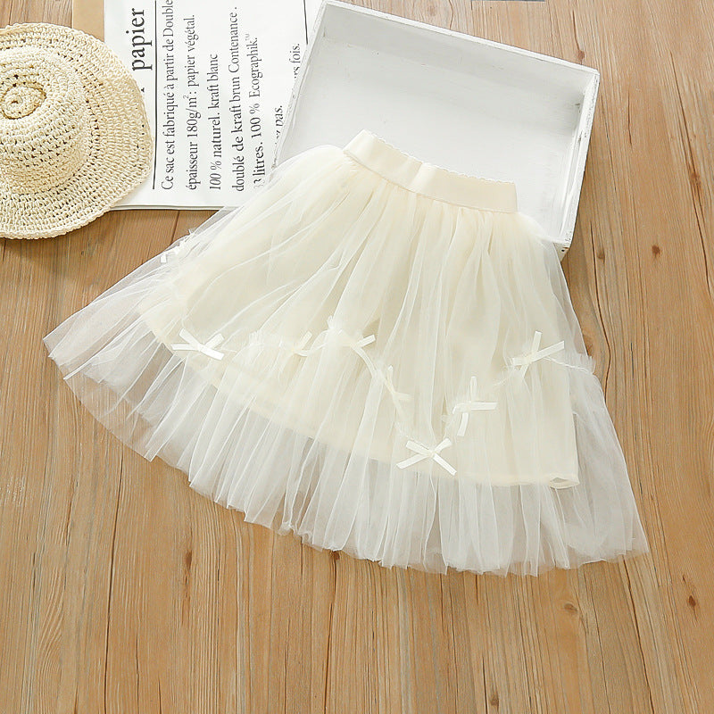 Children's Tulle Bow Skirt