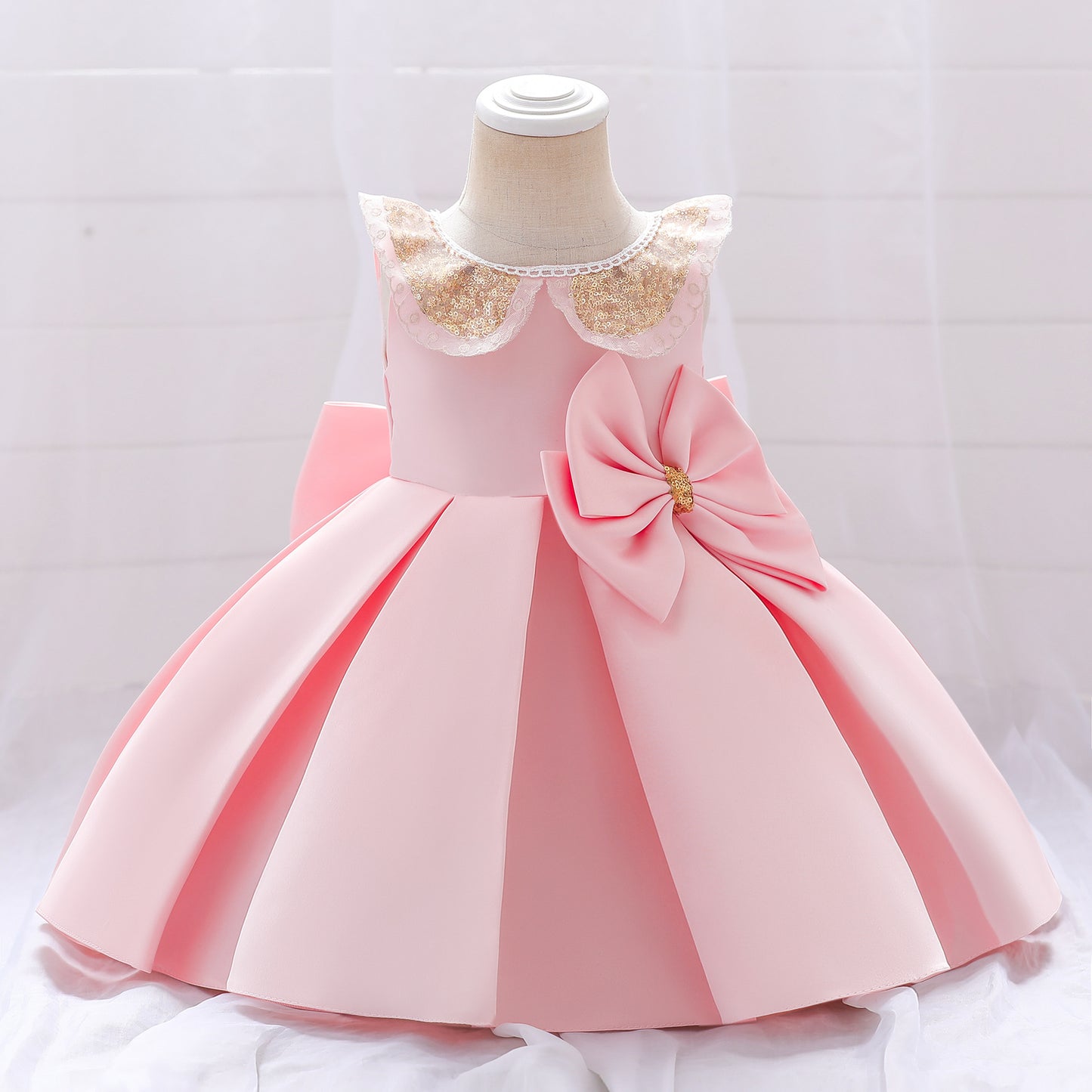 Shiny Lace Children's Party Dress