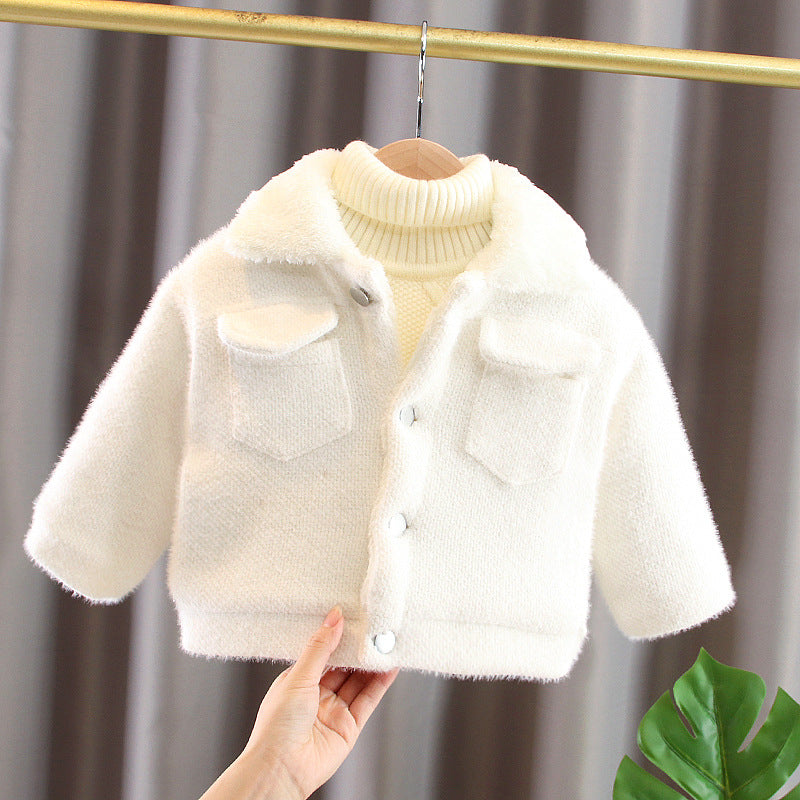 Girls' Plush Lined Coat