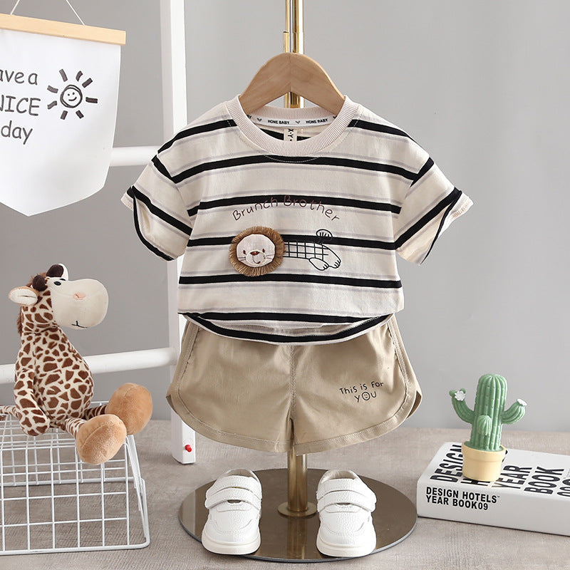 Children's Set Men's Little Lion Stripes