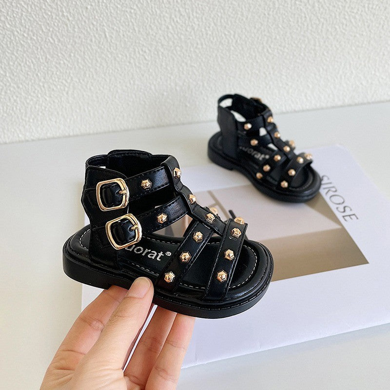 Girls' Summer Sandal with Rhinestones