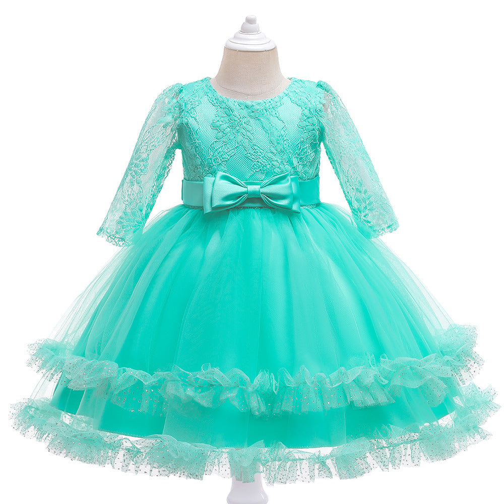 Lace and Bow Party Dress