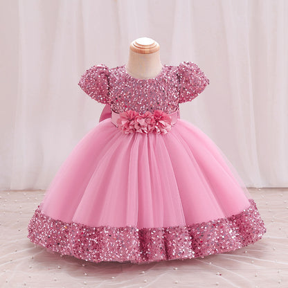 Children's Bright Flowers Dress