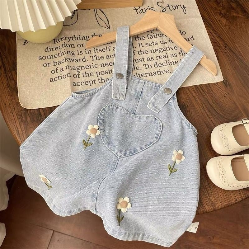 Girls' Infant Set Jeans Flowers