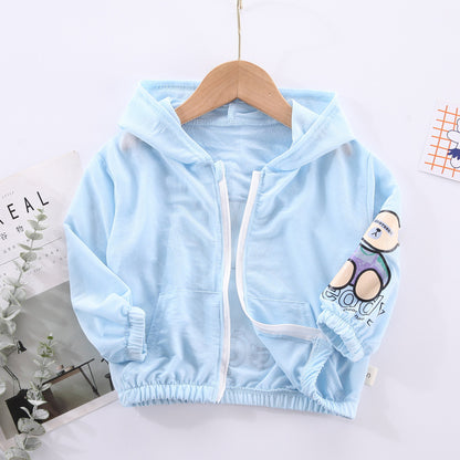 Children's Bear Zipper Blouse