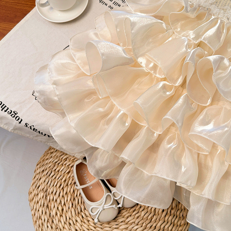 Glamour Children's Party Dress with Bow