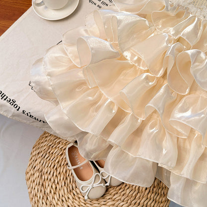 Glamour Children's Party Dress with Bow