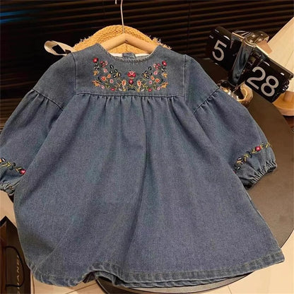 Children's Dress Jeans Flowers