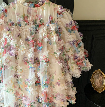 Floral Tulle Children's Dress