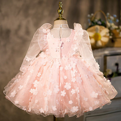 Pink Flowers Children's Dress