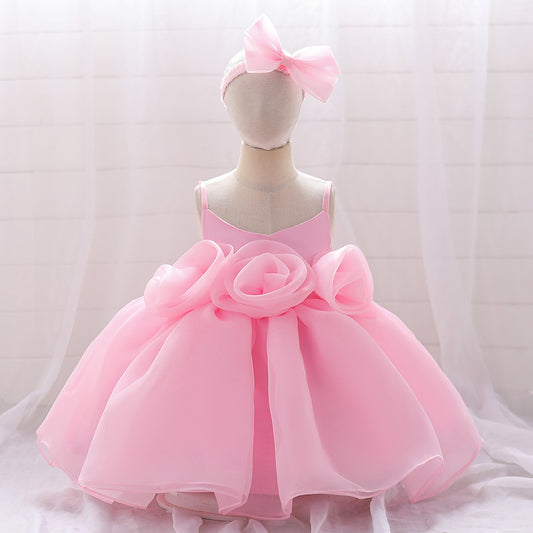 Children's Tulle Flower Dress