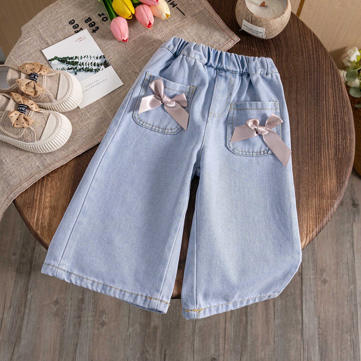 Children's Jeans Pants with Bows